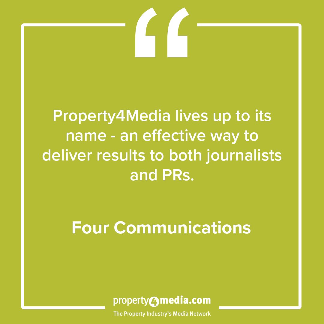 property4media's tweet photo. “Property4Media lives up to its name - an effective way to deliver results to both journalists and PRs.” Four Communications @fourproperty @fourcomms #FourComms #PropertyPR #PRAgency #Communications #PublicRelations https://t.co/GaCCxlFSPR