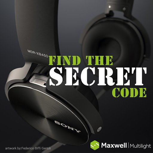 NextLimitTech's tweet photo. Found the secret code yet? Play with Multilight and get a 30% DISCOUNT to buy @MaxwellRender! https://t.co/yaNeCHvDbx
#FindTheSecretCode #CGI #CG #rendering https://t.co/PsOtgWWiNS