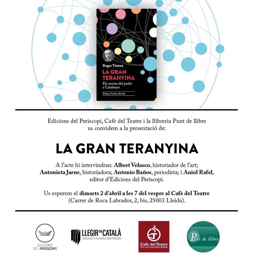 Serà el dia 2 d’abril a Lleida i tornarem a comptar amb uns ponents de primer nivell. Aquí els deixo el programa