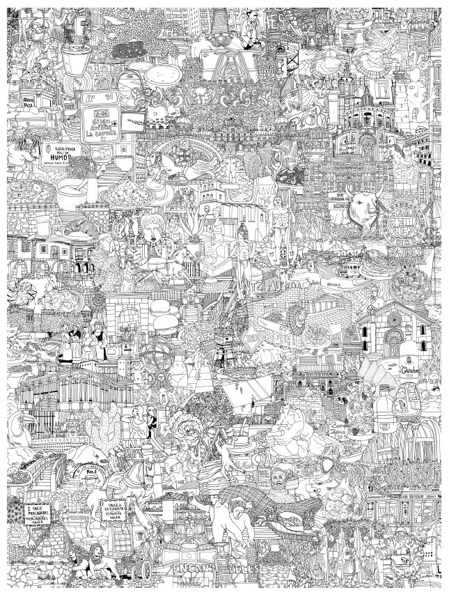spaint_es's tweet photo. Recuerdos de viajes por toda la geografía de España de @diazfaes, lugares en los que has estado y para ti significan ... lámina 70x50 cm. disponible en https://t.co/Tg3eRfF8x4 https://t.co/ThVYGJkIbw