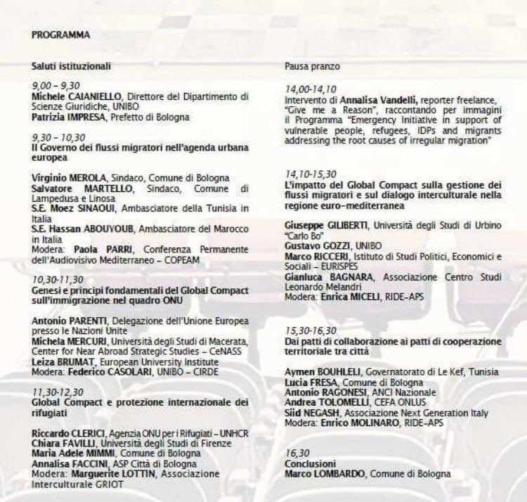 cirde_unibo's tweet photo. Il 22 marzo, dalle 9 alle 17.30, l'Aula Prodi in piazza S. Giovanni in Monte 2 accoglierà rappresentanti ed esperti, che si confronteranno sul Global Compact per una migrazione sicura, ordinata e regolare e sul Global Compact sui rifugiati. https://t.co/CKlkwiZJlY https://t.co/Th2xFgzPhC