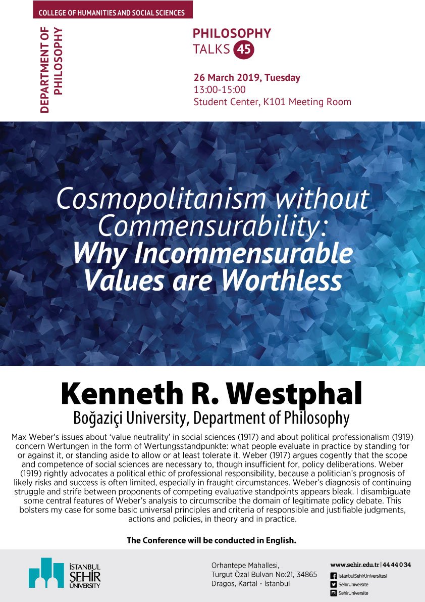 ŞEHİR Felsefe Bölümü (@sehirfelsefe) on Twitter photo 