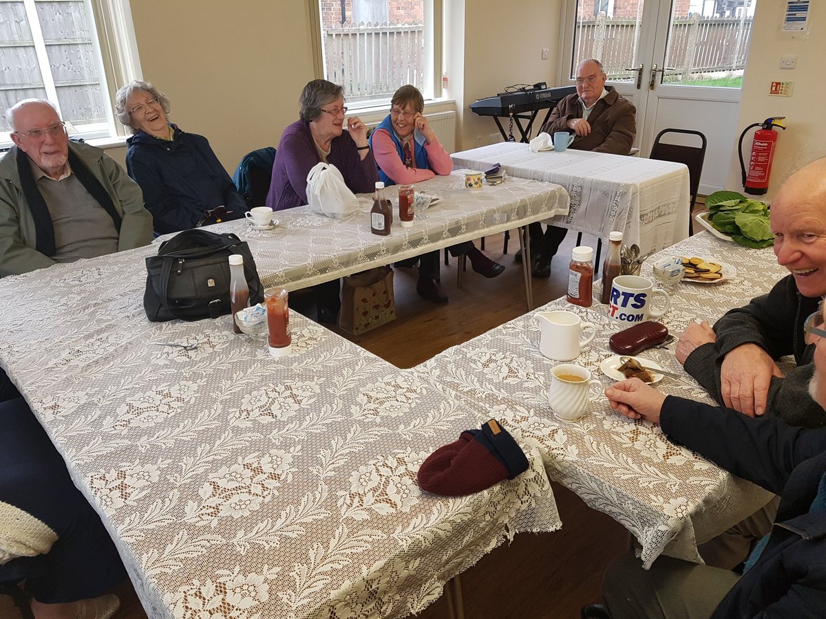 TibshelfSNT's tweet photo. At Newton Methodist church coffee morning, catching up with the local gossip and discussing issues affecting the residents of Newton.  #engagement https://t.co/hmA1tzTky5