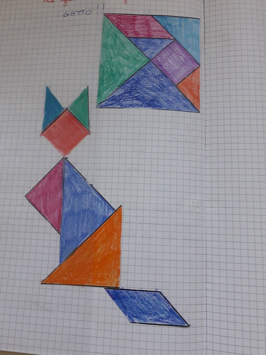 bucci_rossana's tweet photo. #Didalab #Tangram dal quadrato delle sette astuzie nascono figure...classe 5A @IC_via_Dante https://t.co/mkSvAtSI3L