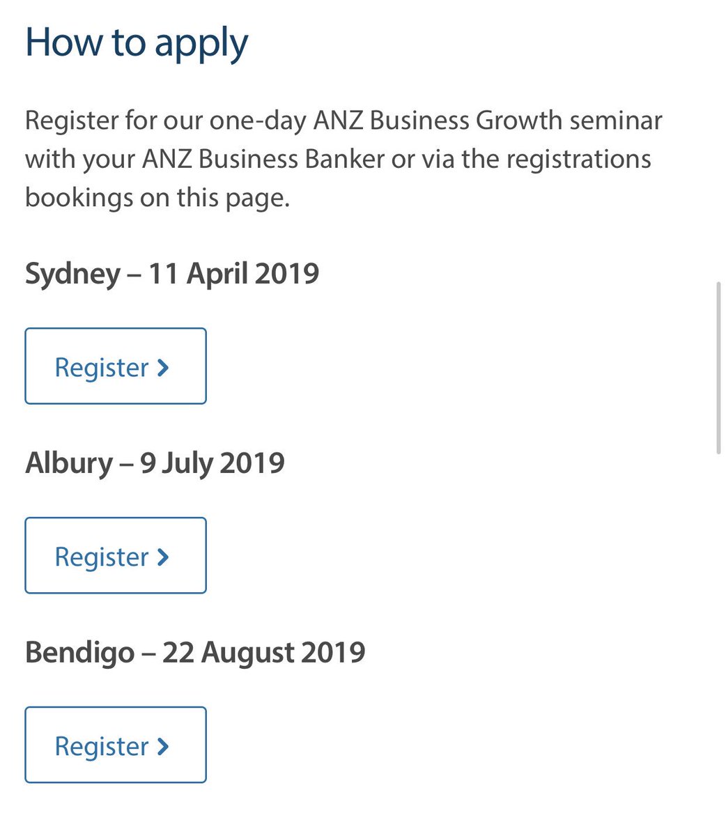 milner_sue's tweet photo. Unlock your #business #growth potential by attending one of our Seminars. Learn the 5 Key Ingredients with likeminded peers #anzbizgrow Register here https://t.co/hJWoj8RWwy https://t.co/VCJrWMMqk9