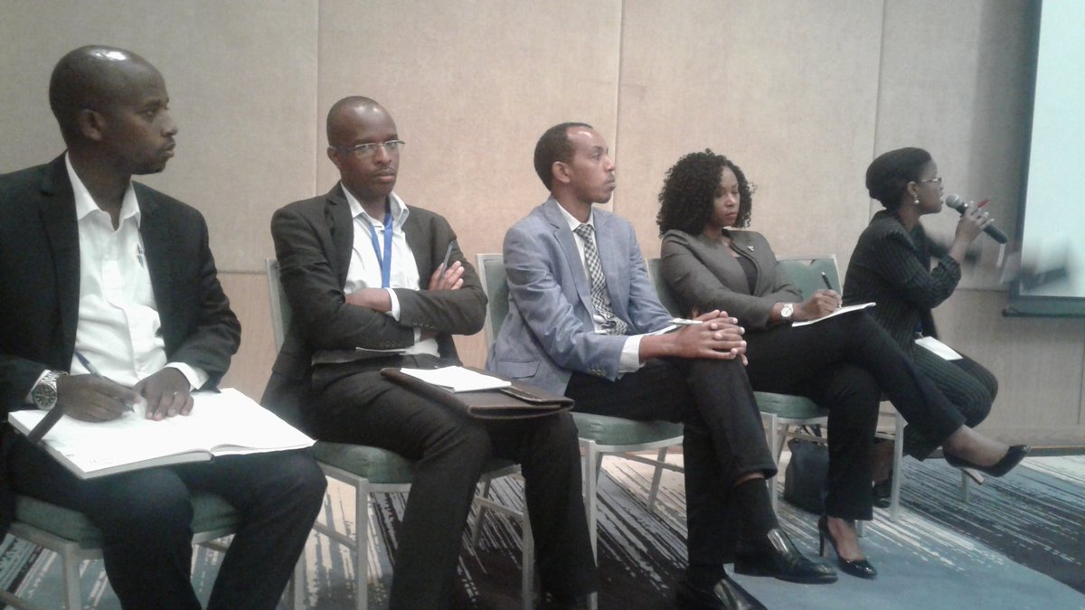 angevict's tweet photo. #HappeningNow: #IWRMconference sideline meetings. Here the Head of Water resources Dept. @FTetero together with other staff from @wasac_rwanda represented by Gisele, Gashugi, a lecturer at @Uni_Rwanda are giving advices to Young Water Proffessional on how they can succeed. #RwOT https://t.co/7BsnNnZIhY