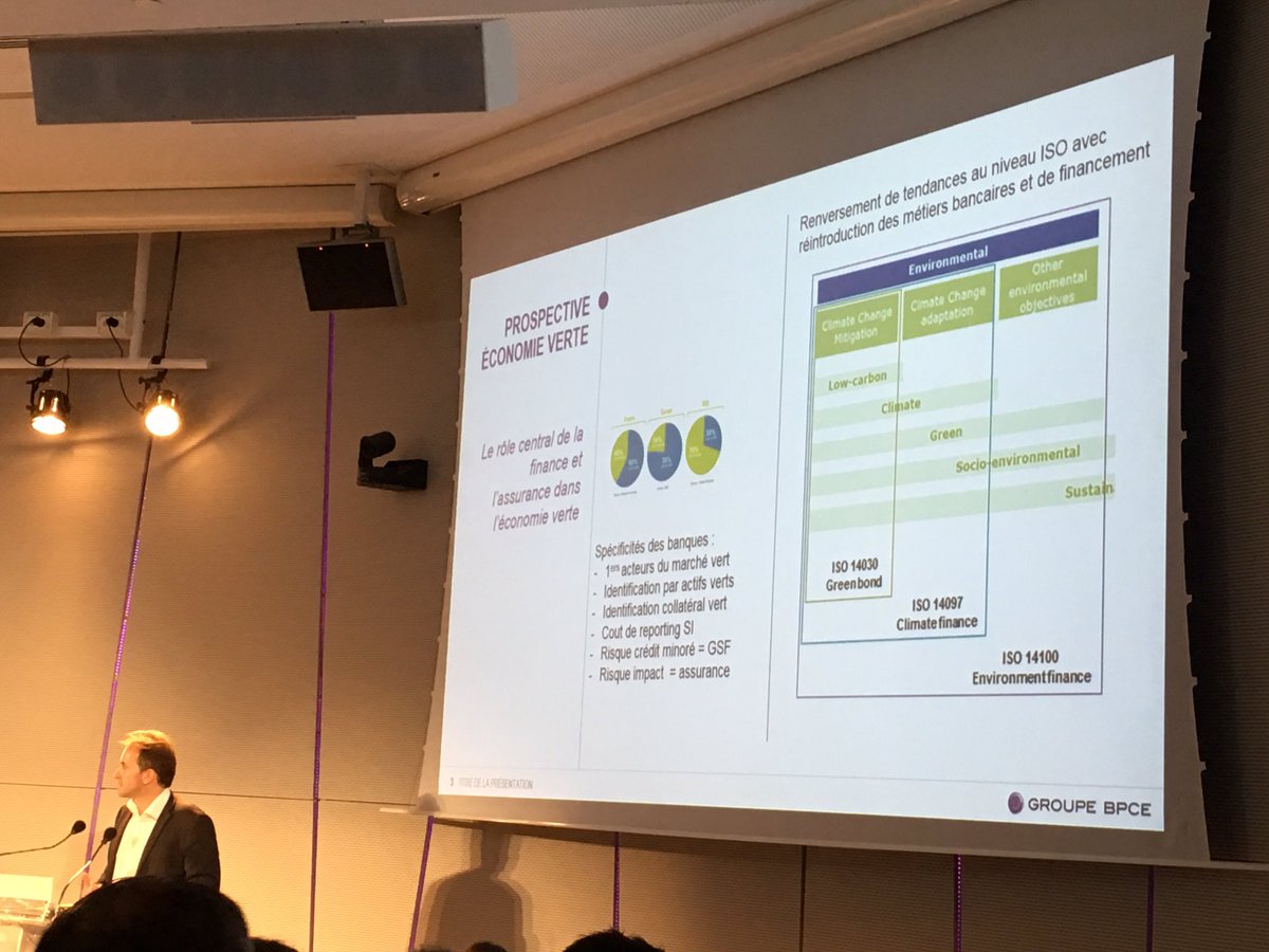 Séminaire <a href="/ScoreLca/">SCORE LCA</a>. Pour <a href="/ChezGreenBerger/">Arnaud Berger</a>, les banques sont les les 1ers acteurs du marché vert. #sustainablefinance
