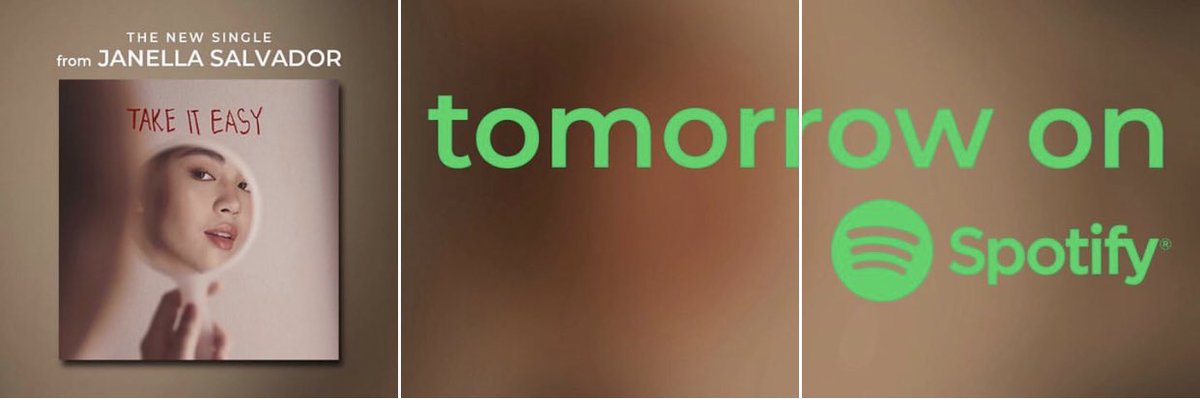 JANELLAsters's tweet photo. Janella’s new single, “Take It Easy” launches tomorrow on Spotify! Don’t miss it! #JanellaTakeItEasy https://t.co/o6uAgYeu9X
