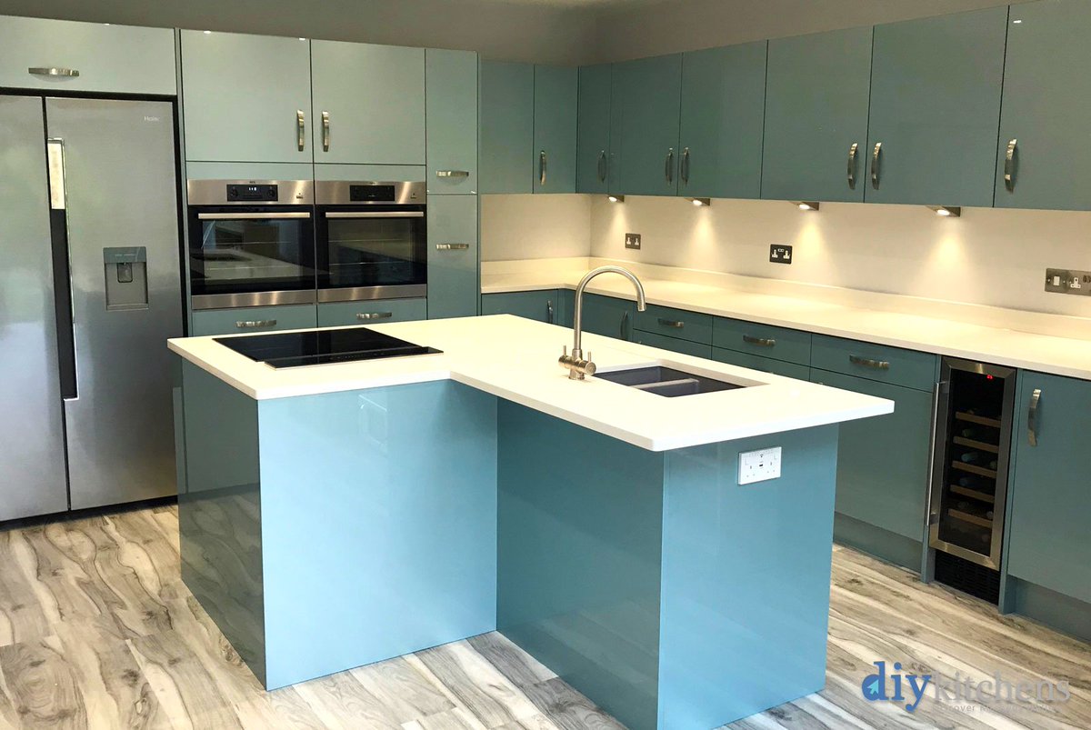 Diy Kitchens On Twitter Tom From Hampshire Shows Us His Completed Innova Altino Petrol Blue Kitchen Supplied By Diy Kitchens Ref 1768 Https T Co Dyuydkoqul Https T Co 3t61xab5a7