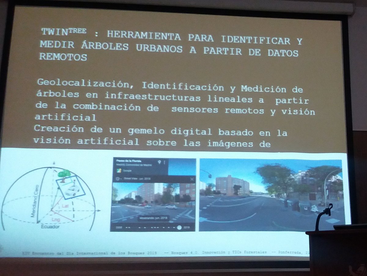 forestalesponfe's tweet photo. @pacu_rodriguez de @foraforestech presentando #twintree 🔝🔝
➡️ cuantificación de #carbono de #árboles urbanos 🌲🌲
➡️ sistema experto #googlestreetview
➡️ #lidar 🛰🛰
#IntlForestDay #DiaInternacionaldelosBosques
#soyforestal #bosquedigital https://t.co/I57v5gMe5S