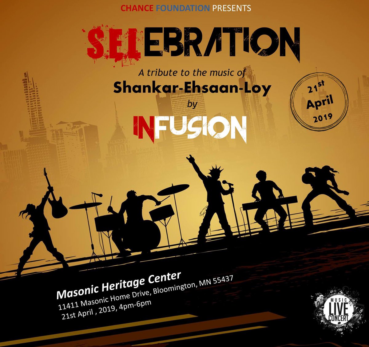 InFusionMNband's tweet photo. It’s happening .. a tribute and SELebration of music by Shankar Ehsaan Loy @ShankarEhsanLoy https://t.co/uVTpBE7YbR