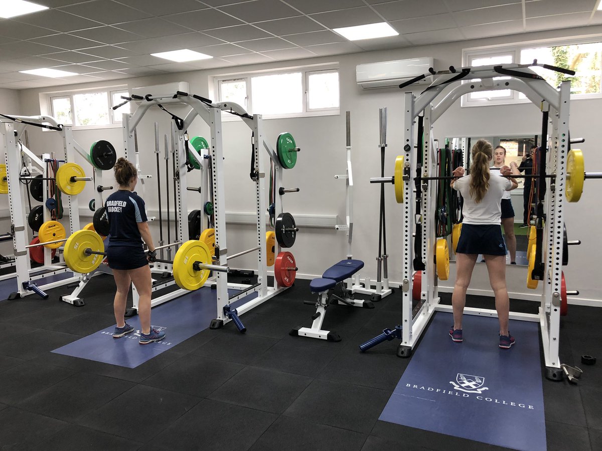 Two of our 1st XI girls, Oli and Ellie, getting some good strength work done in their off-season #youthathleticdevelopment #strength