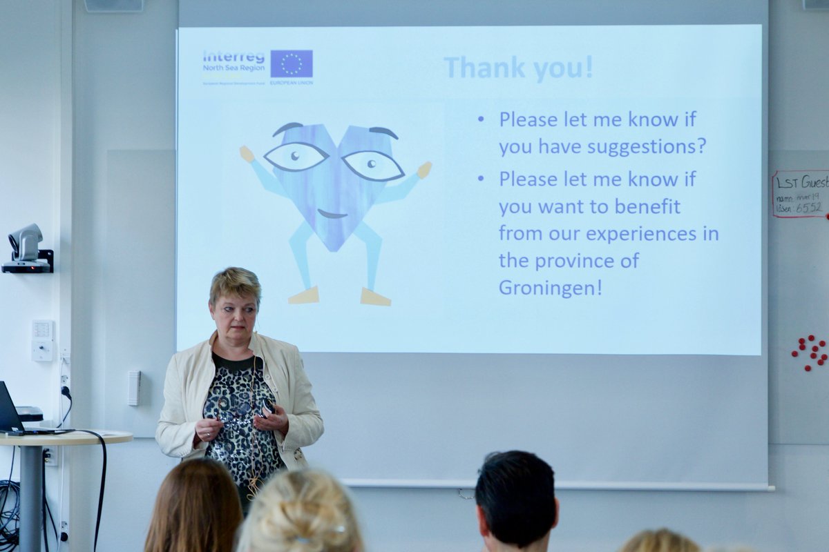 InForCareEU's tweet photo. "A heart with Care" publicity campaign for young informal caregivers presented to #InForCare partners by @MaudDiemer in Karlstad, Sweden. #interreg @NorthSeaRegion https://t.co/JLstPv2UzE