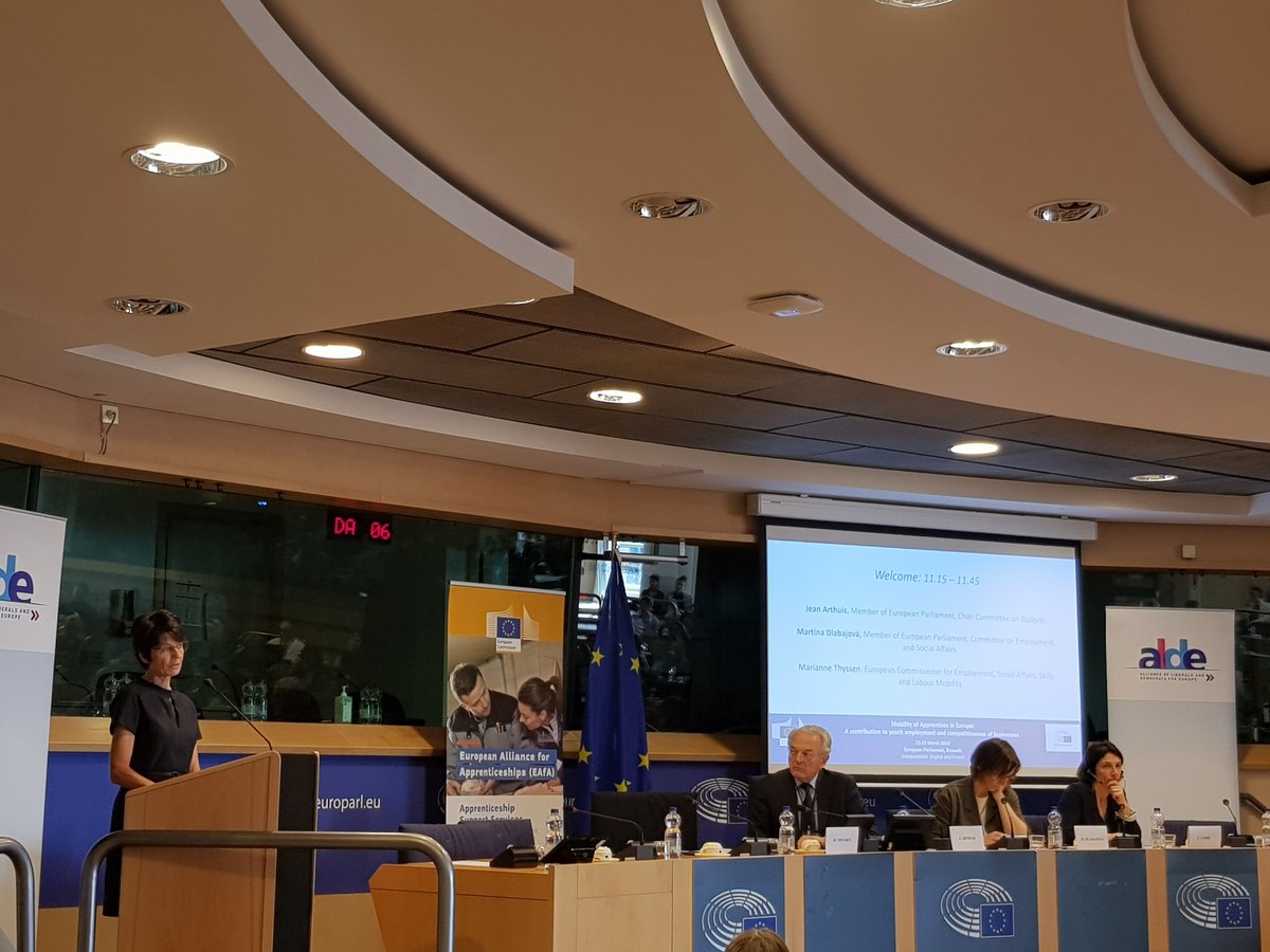 T_Raivio's tweet photo. @mariannethyssen

"Out of all the initiatives, ErasmusPro makes me most happy" Lovely! #ApprenEU https://t.co/meFpnyMZSL