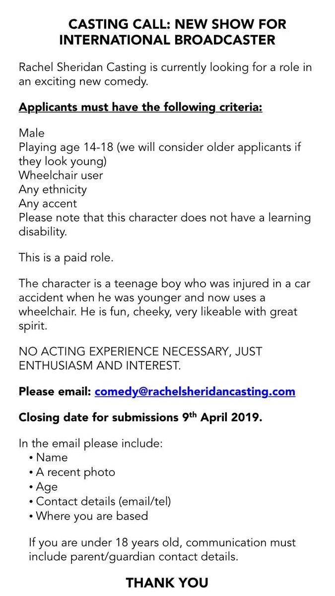 Rachel Sheridan Casting tweet media