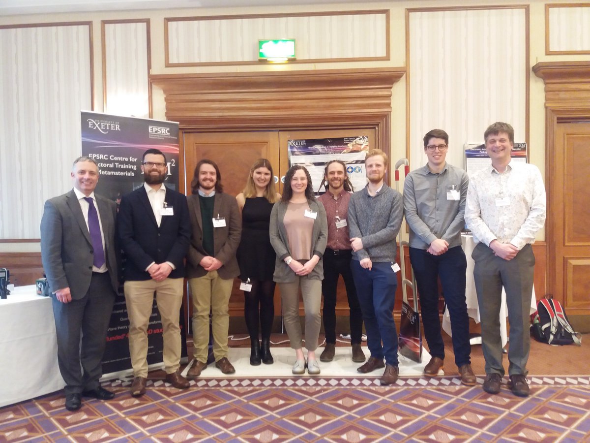 lauren_emily_b's tweet photo. Our group from @XM2_CDT, @TeamA_Exeter + @Tom_J_Graham had a great time at the @KTNUK #metamaterials meeting at the start of the week. There are some really interesting ideas brewing, can't wait to see what happens next! https://t.co/OWHSUjH9sd