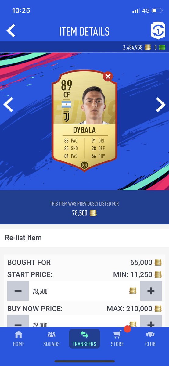 RobosFUT's tweet photo. They say gols flips are dead. I tweeted yesterday that i ploughed 2.5mil into a gold (it was 2.3) and here are the results. Paid 64-66k sold at 74-78k x 35! Profit apprx 220k. #futforcancer #fifa19 #trading #investing https://t.co/8LU1WKMuov
