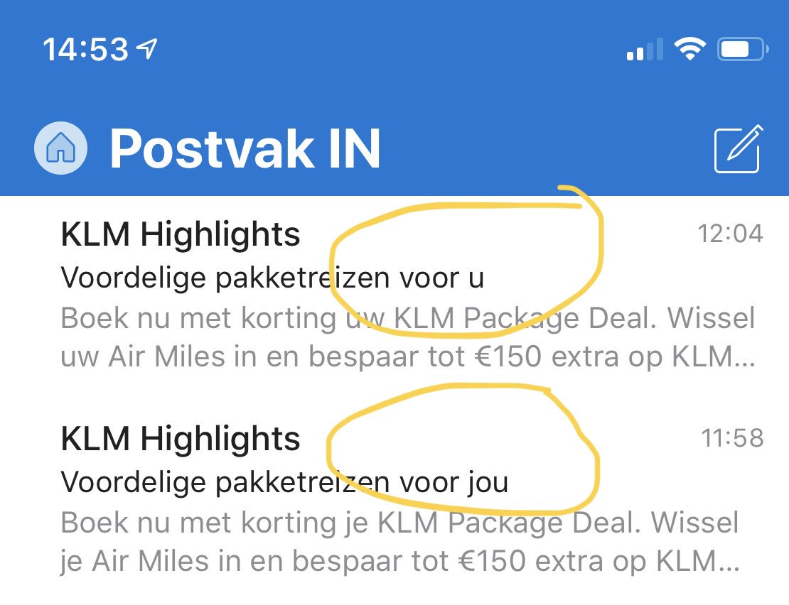 Lieve <a href="/klm/">KLM</a>, laten we elkaar gewoon tutoyeren, ok? 😘