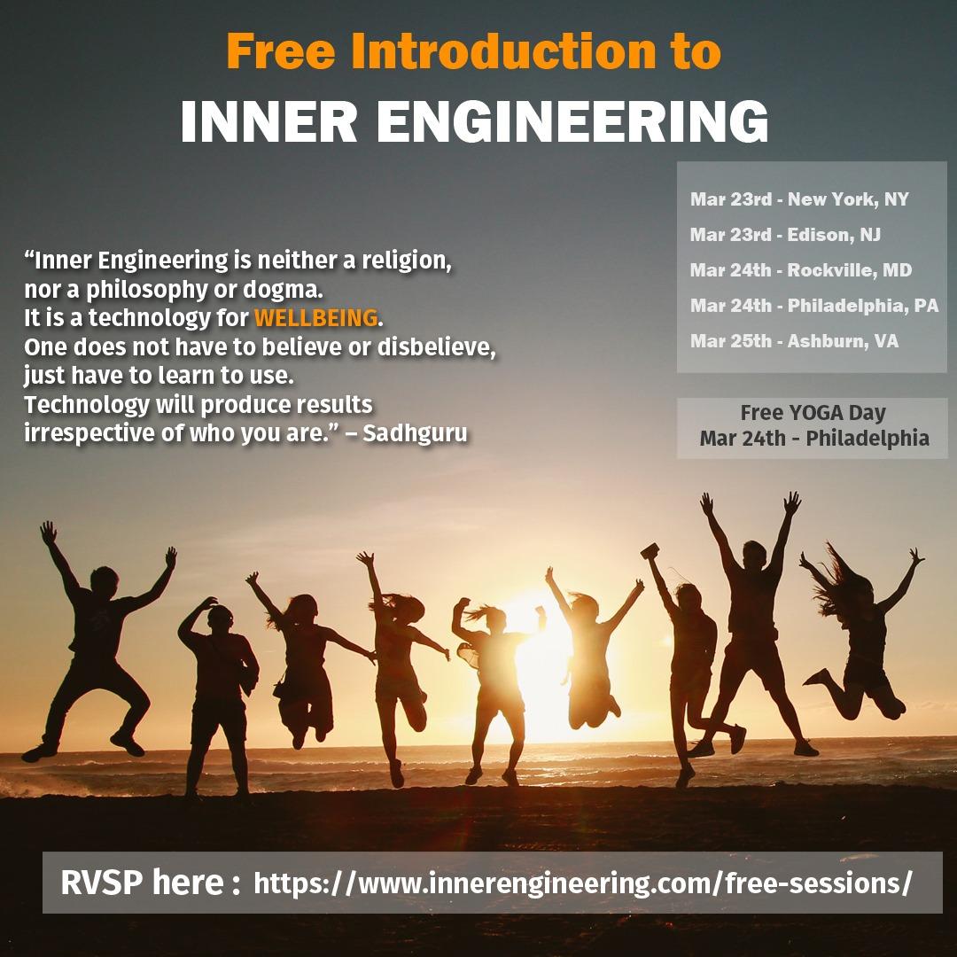 yographic39's tweet photo. Great opportunity to learn about #InnerEngineering @ these Introductory #workshops #seminar - Find a #FREE session near you: https://t.co/QD43K7sNa8
#InnerEngineeringReview #SadhguruInPhilly #Sadhguru #Meditation #Mindfulness #Wellbeing #wellness #Health #Stress #Depression https://t.co/6Ch0gmGg1x