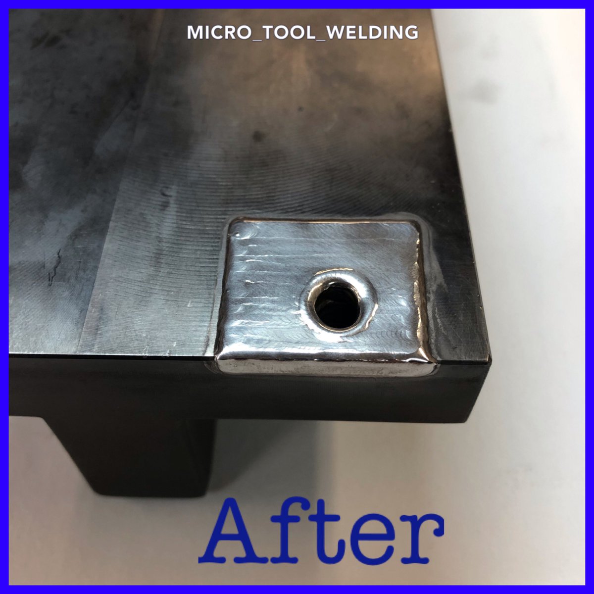 micro_tool_weld's tweet photo. The bolt got ripped out of this #tool. The customer #milled a pocket for a #weldprep to get good penetration. The best part of this repair is the part is #nitrided.
#tigthursday #toolanddie #tig #tigwelding #precisionwelding #microtigwelding #milling #toolmaker #toolrepair #weld https://t.co/KdCf7ltxdB
