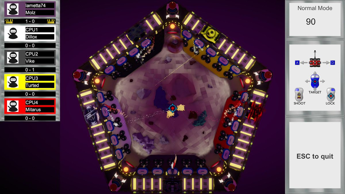 Cannon Arena on itch.io, a #multiplayer kinda shooter-ball playing #game #arena Check it out!:
leaf-games-software.itch.io/cannonarena