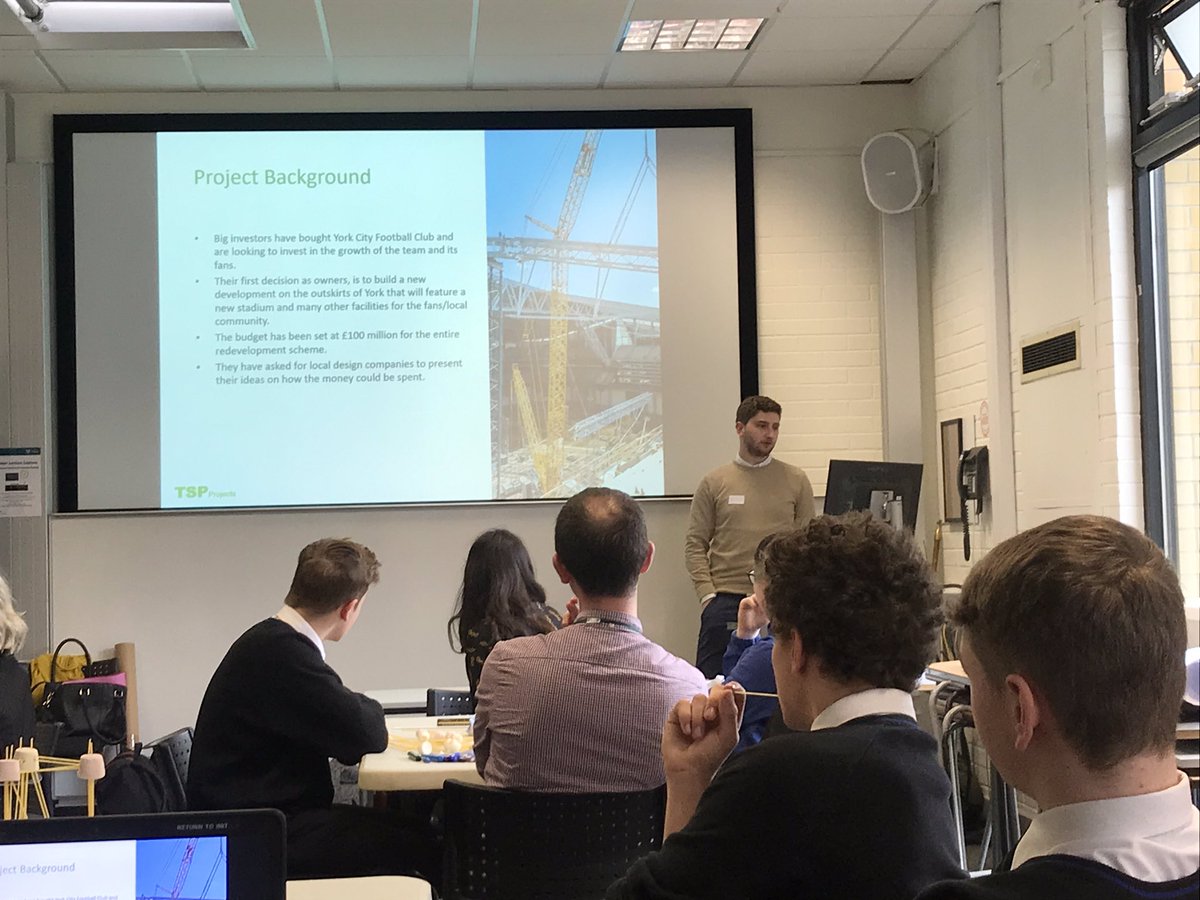 YorkCares's tweet image. Callum from @TSPProjects is introducing the pupils to their challenge #ProjectDare @FutureHY