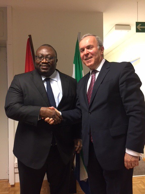 The Ambassador of Azerbaijan to the UNOG, H.E. Mr. Vaqif Sadiqov, met this morning with the Ambassador of Sierra Leone, H.E. Mr. Lansana Gberie, to discuss human rights promotion and related issues.