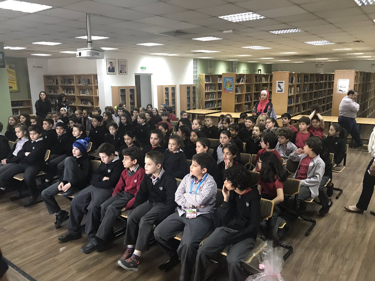 aaghabi's tweet photo. Had the best time talking to 4th graders from the Amman Baccalaureate School! They asked the most interesting questions and gave me amazing ideas! 
مضيت أفضل وقت اتحدث مع طلاب الصف الرابع من مدرسة البكالوريا في عمان! طرحوا اسئلة مثيرة الاهتمام وقدموا لي أفكارًا مذهلة! https://t.co/3tziW2k4l9