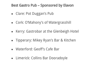 omahonysofwgh's tweet photo. We are beyond delighted to have won the 'Best Gastropub' @restawards for #Cork. A huge thanks to our team and especially all our customers. https://t.co/h8PfMbBmDA https://t.co/9YxqQ4v13r
