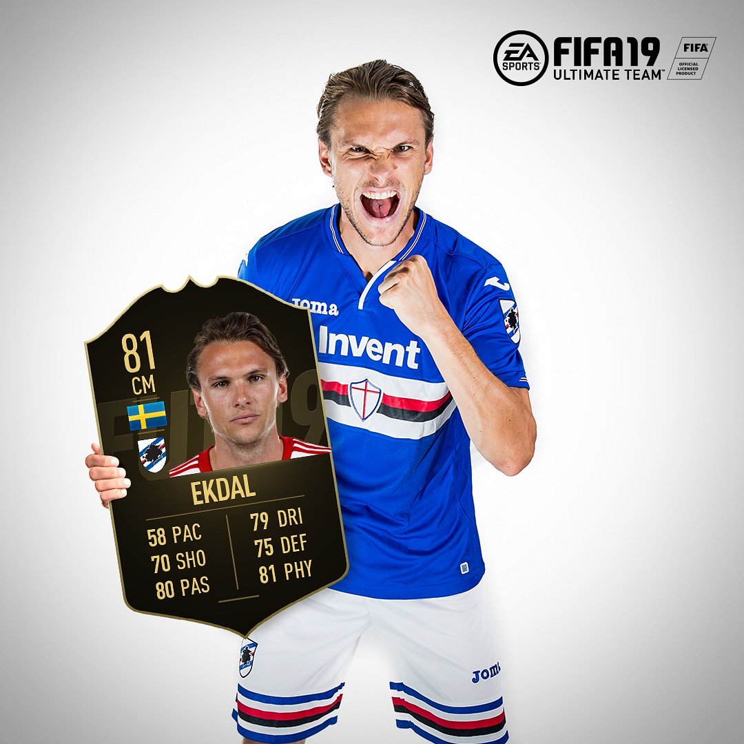 Sampdoria English On Twitter Albin Ekdal Is One Of The Best The Midfielder Has Been Named In Fifa19 S Totw Well Done