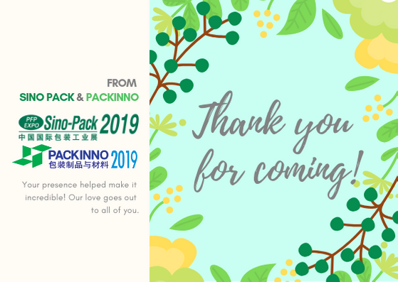 #SinoPack and #PACKINNO has achieved unprecedented success in 2019.
Many visitors rated the fair excellent and good. Many exhibitors and buyers signed cooperation agreements on the spot.
We hope to see you next year in Sino-Pack 2020 and PACKINNO 2020.