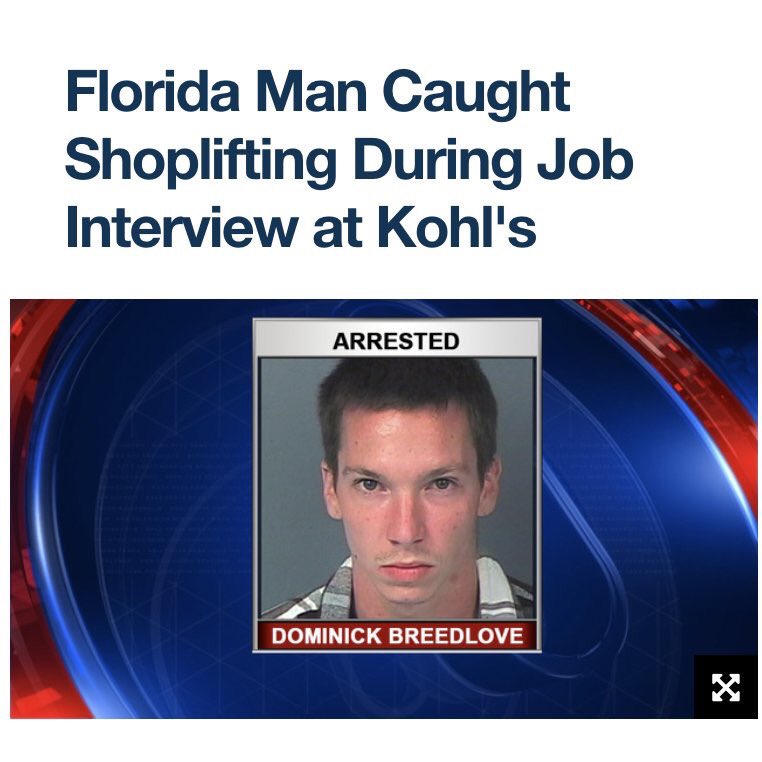 aroundhere1982's tweet image. #FloridaMan