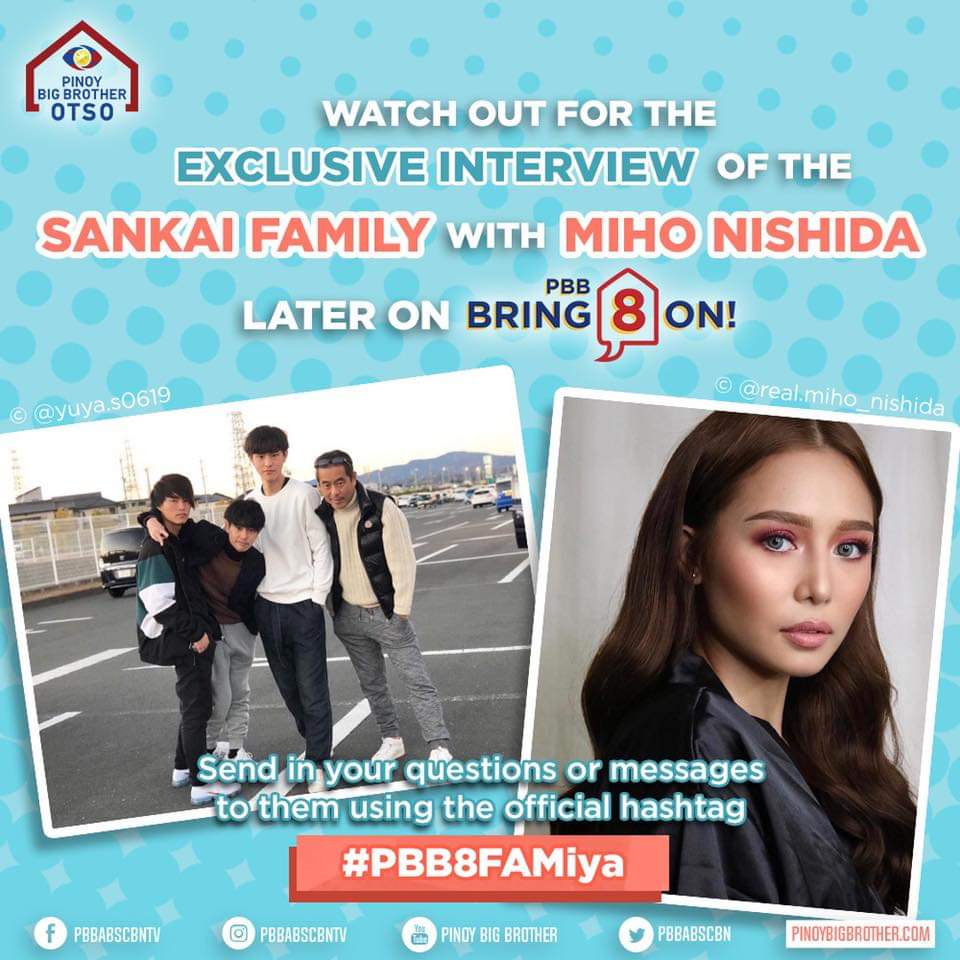 MIHOnationOFC's tweet photo. Watch out guys PBB online with @realmihonishida kasama ang family ni fumiya, 9 pm to 11 pm https://t.co/swNSzThZPG