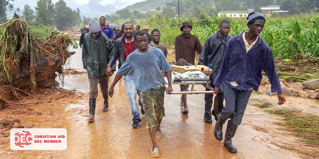 christian_aid's tweet photo. 👤 480 confirmed dead
⛺ 400,000 have lost their homes

Around 2.6 million people have been affected by #CycloneIdai in Mozambique, Malawi, &amp; Zimbabwe. We're working with @decappeal to provide emergency relief. Donate now: https://t.co/h4v4V0jNoQ https://t.co/IoYqYG4y6T