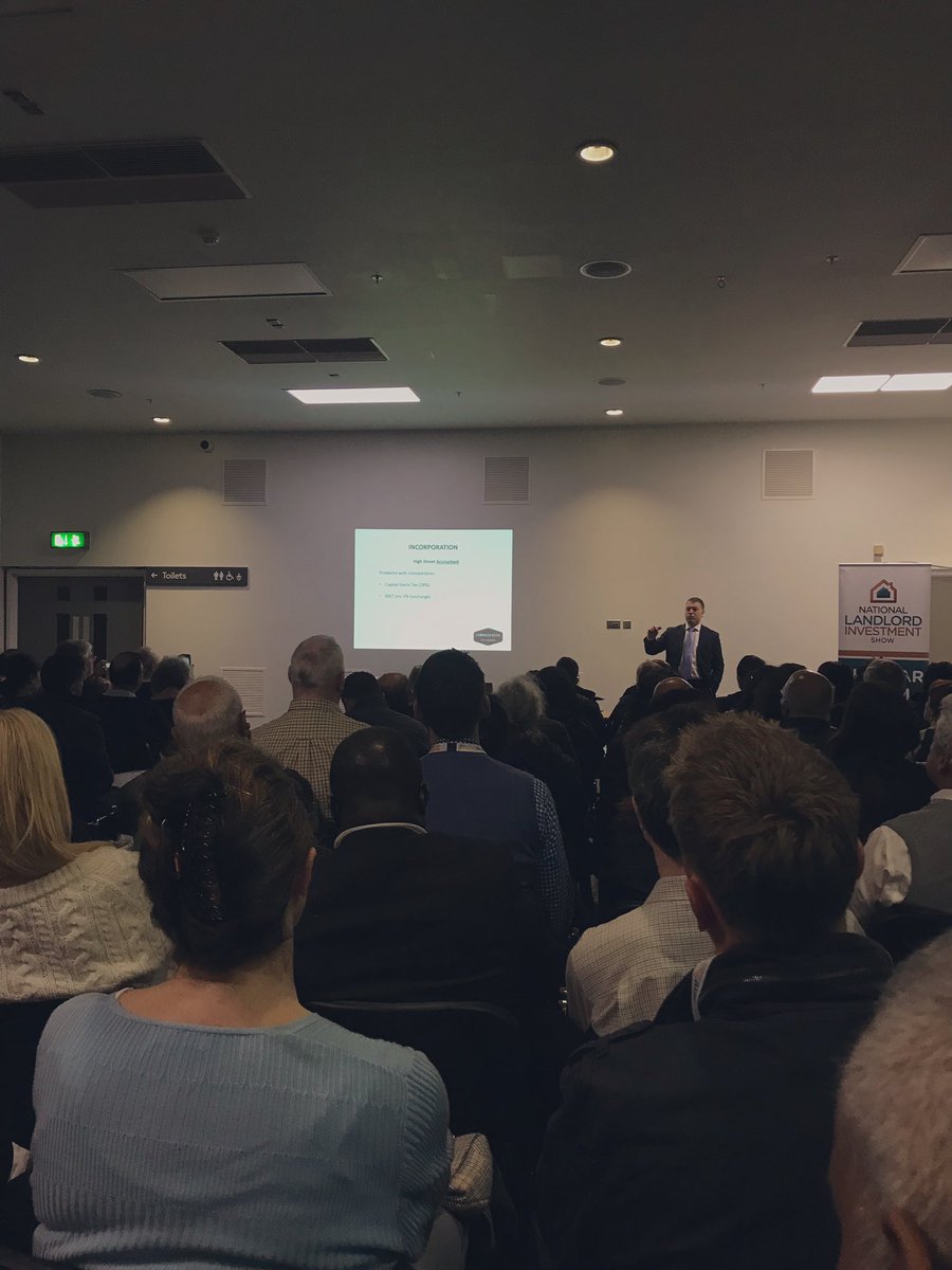 Sean Hughes of Comprehensive Tax Planning is in Seminar Room 1 discussing ‘Tax structures for property portfolios’. #lisolympia