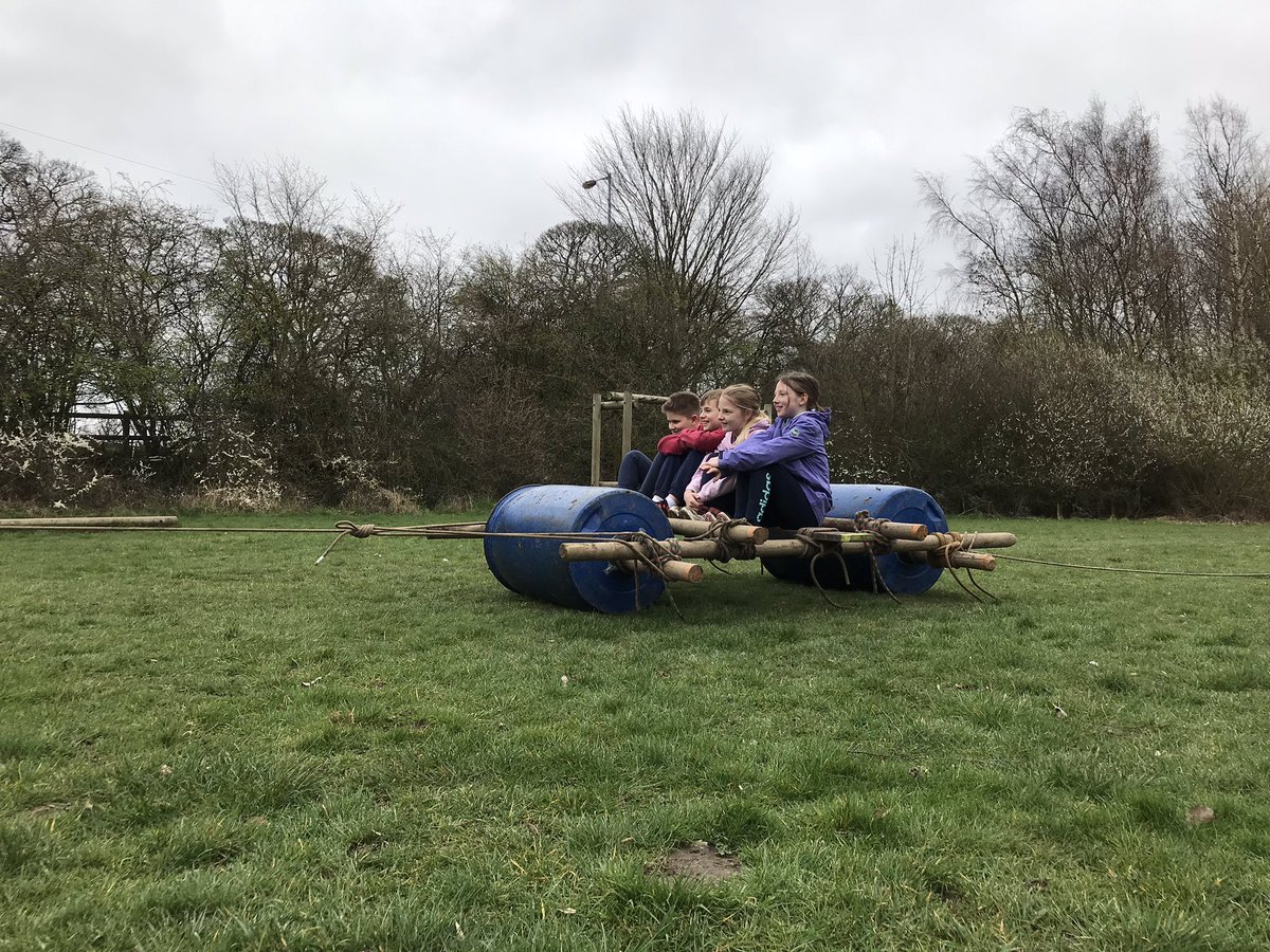 CliffeHouse's tweet photo. Buggy building and monkey tree climb with Upperthong J&amp;I school. @KirkleesCouncil @LearningAway #climbing #climb #teambuild #buggybuild #BrilliantResidentials https://t.co/t1nMq074IH