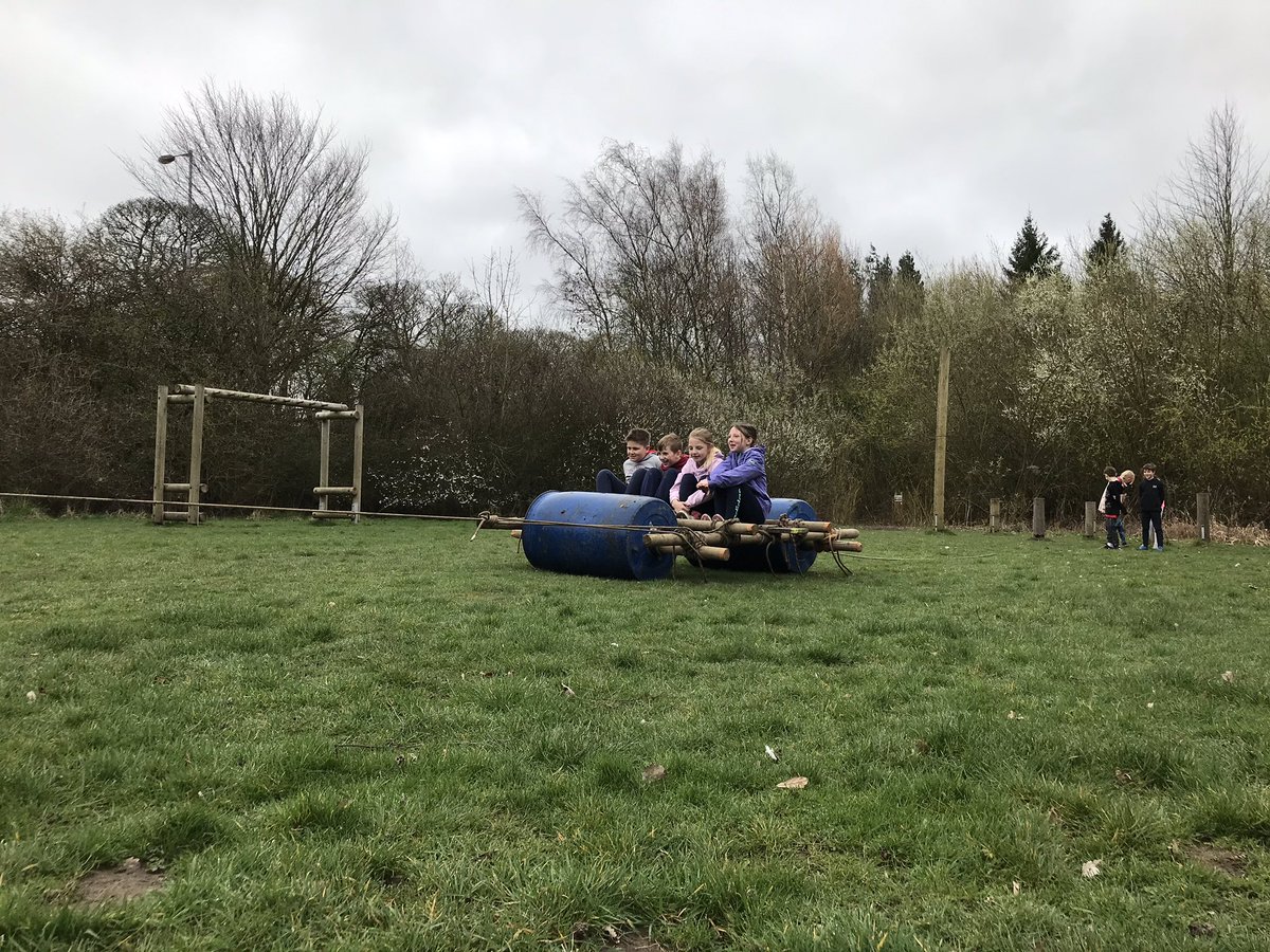 CliffeHouse's tweet photo. Buggy building and monkey tree climb with Upperthong J&amp;I school. @KirkleesCouncil @LearningAway #climbing #climb #teambuild #buggybuild #BrilliantResidentials https://t.co/t1nMq074IH