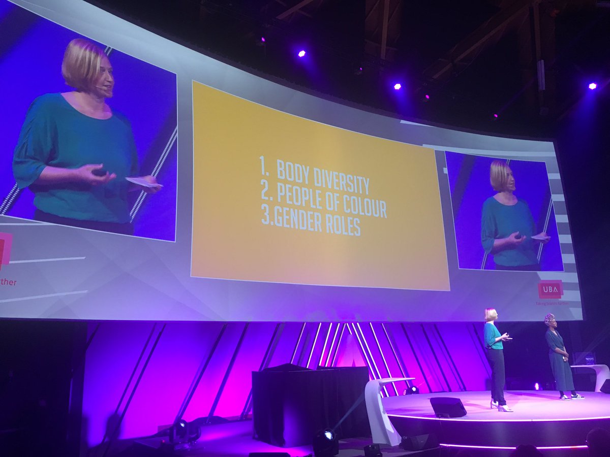 92% of the people shown in advertising are white, zegt Dalilla Hermans. Slik. #unstereotypeadvertising #UBATD