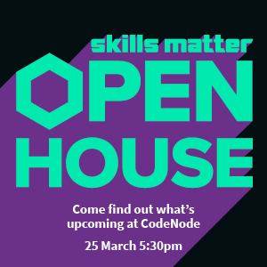 Join us for a quick chat, a drink and a walk around our venue on Monday the 25th at Skills Matter Open House. Come say hello and find out more about what we do. Register here for free: skillsmatter.com/meetups/12116