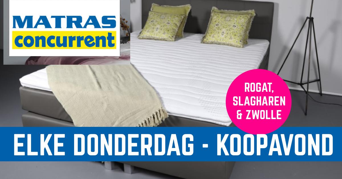 🛒 Elke donderdag hebben wij een koopavond in al onze winkels!

Kijk op matrasconcurrent.nl/winkels/ voor meer informatie.