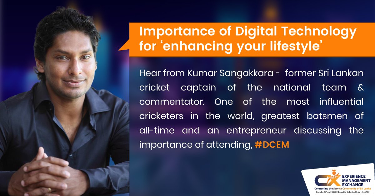 SLISMCE's tweet photo. @KumarSanga2 talks about the first ever Digital Customer Experience Exchange in Sri Lanka. Watch now
https://t.co/DgfpIEjOeK
#DCEM #Sandradezoysa #DigitalCEM #SLISM #Customerexperience https://t.co/5erqUSKiBF