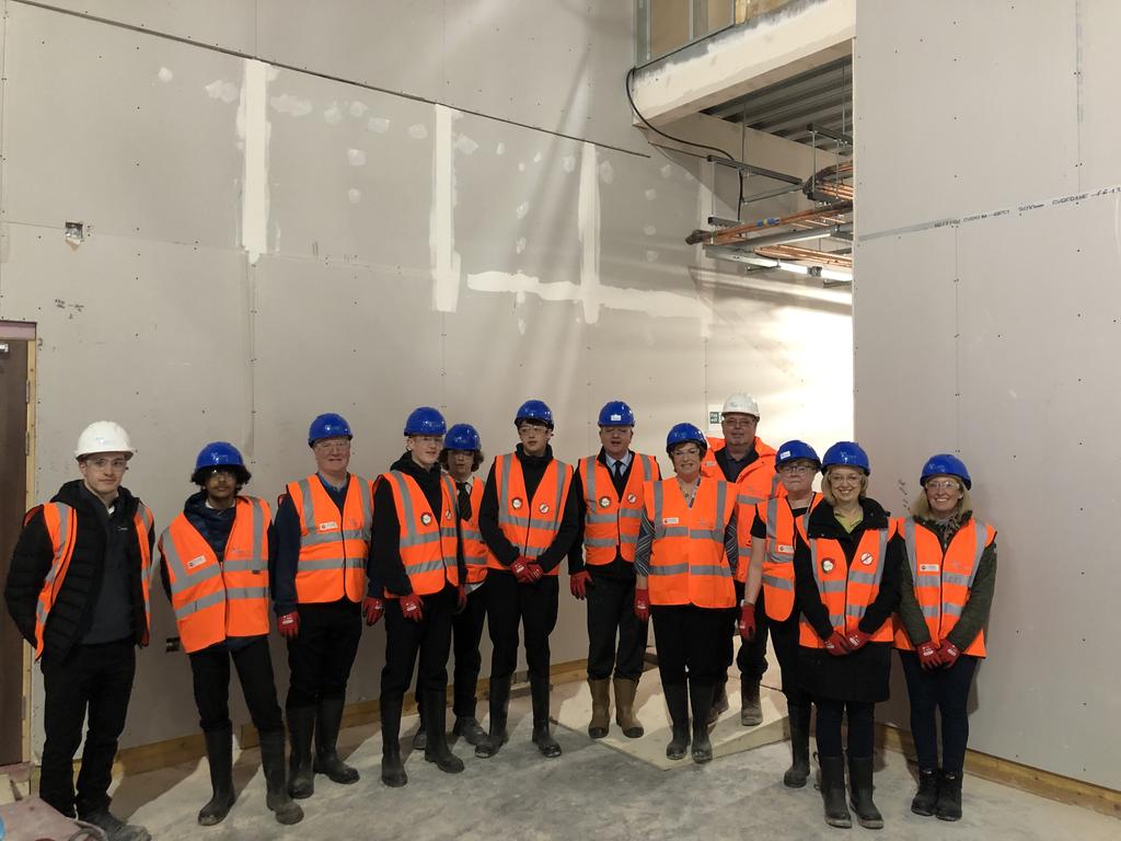 Great to be able to show our first #OpenDoors19 group around @therutherford_c Liverpool this morning @IRVconstruction @KQLiverpool #construction #protonbeamtherapy