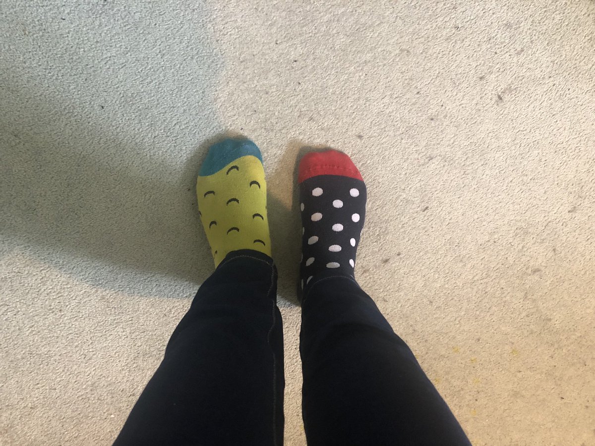 At Eleven Eight we’re all about supporting a good cause. So, happy #DownSyndromeAwareness day <a href="/Dingley/">Dingley's Promise</a> - have some #oddsocksday fun (the cuffs have owl faces on them :))