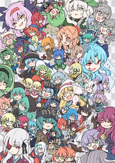 オリキャラ集合絵のtwitterイラスト検索結果