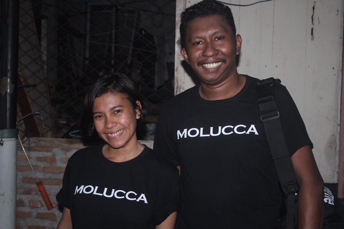 Beatrix Rumahlatu &amp; Valdo Salakory with our #MoluccaTees
—
create some good vibes!