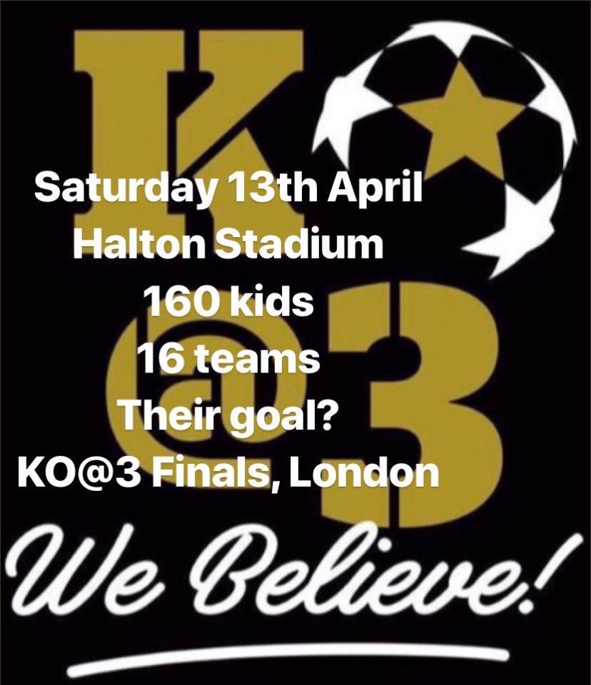 CreweSouthPol's tweet photo. This April 160 kids aged 13-16 from all 8 of @cheshirepolice areas will play in @KickOffAt3 at the #HaltonStadium raising money for @haltonhaven & @HaltYoung
@CreweSouthPol and @PoliceSandbach have joined forces to provide two #CreweLPU teams for the tournament!
π β½
#OneTeam https://t.co/ZSQBvRbnZp