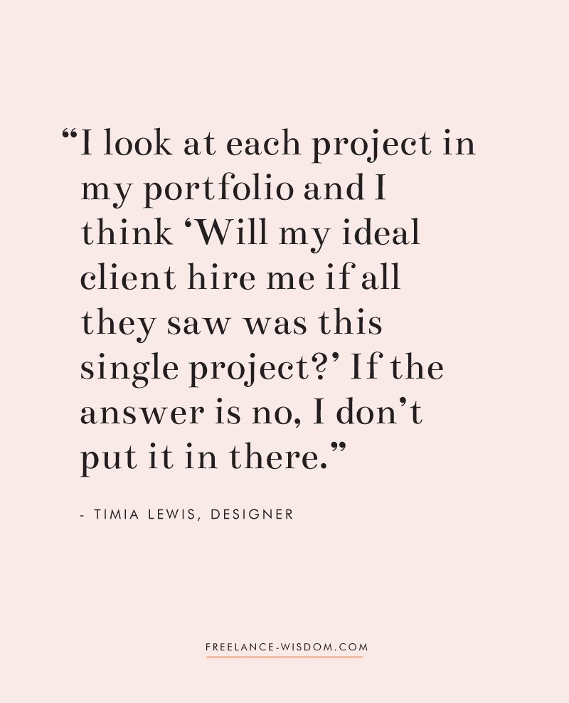 Absolutely loving Timia Lewis' detailed answer to how she continues to attract her ideal clients. It's all about her #portfolio. Find a taste of how she decides what to include below http://and get the full answer and more #wisdom here: bit.ly/2TG7gWB