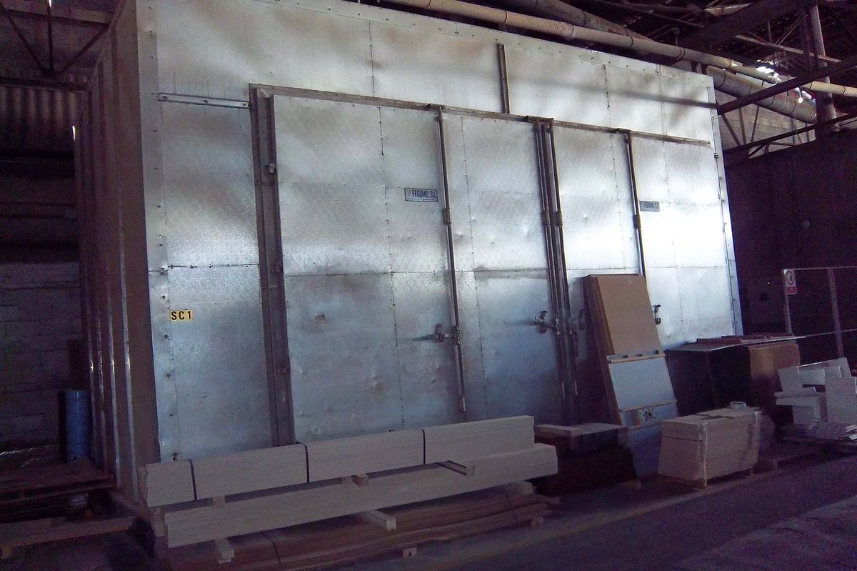 calmoterma's tweet photo. Secadero de tablón FEGOMO. Volumen: 55-60 m^3. Desmontado en nuestras instalaciones y listo para traslado y/o montaje por nuestro equipo técnico.
No dudes en visitarnos si estás interesad@!! #Maquinaria #Madera #Secadero #Calmoterma https://t.co/wtEDA2R6XZ