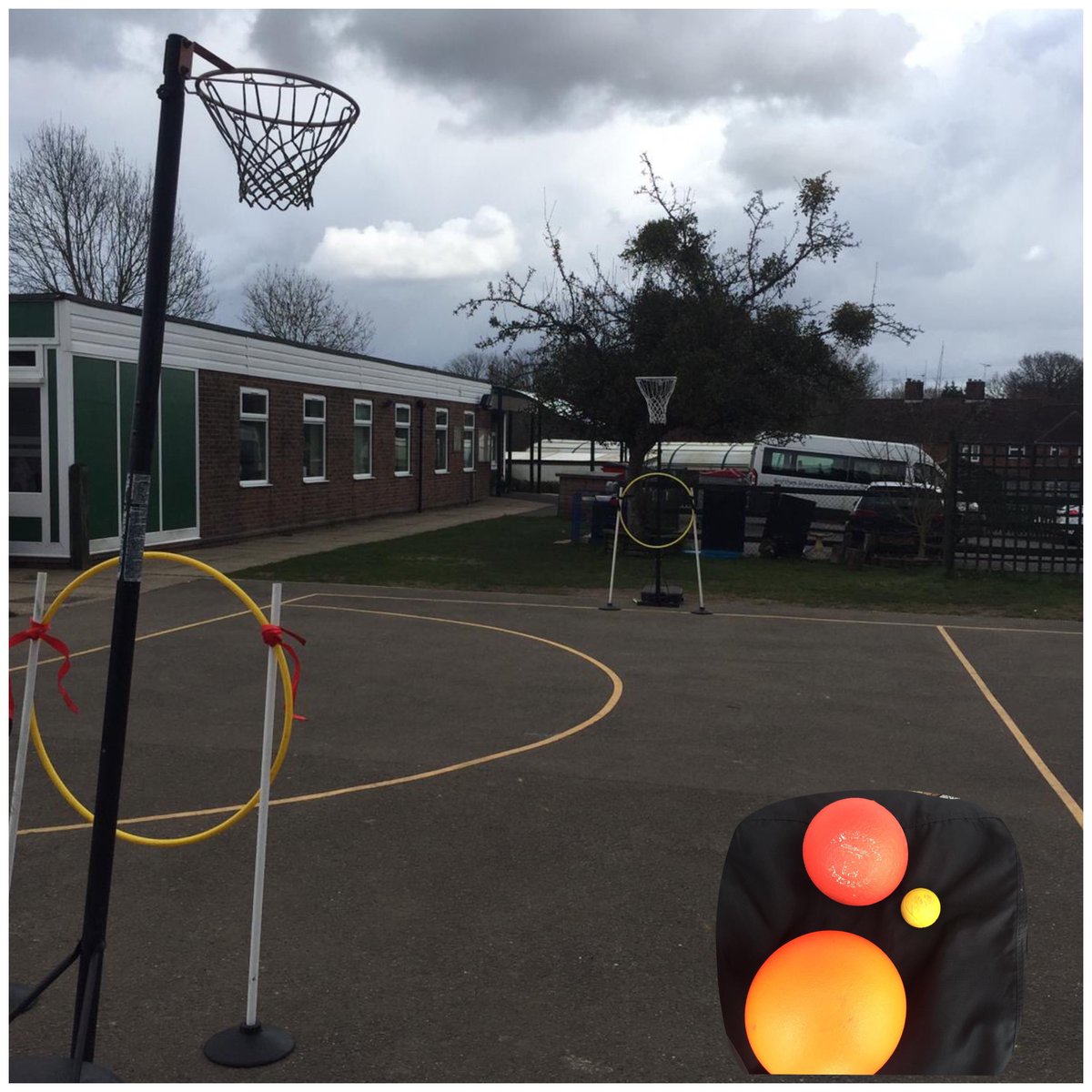SCS_Coaching's tweet photo. Coach Curtis is back with a lunchtime game of Netball Quidditch!
Big orange βquaffleβ is one point Bludger the red is worth 2 and golden snitch is worth 3 only one ball on at a time.
.
#lunchtimegames #coachcurtis #quidditch #netball #fun #games #sportforall #southcoastsports https://t.co/VVUmrOL36P