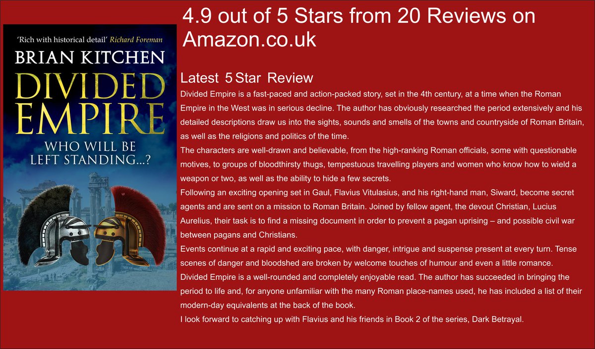 Oldbrookender's tweet photo. Best Selling Action Adventure Series Set in Roman Britain
Free on Kindle Unlimited
#iartg #histfic #Rome
#amazon #bestseller
#book #kindle #KU
https://t.co/tzI3ENFEei  
https://t.co/br7yKp00zA 
https://t.co/c6pI98z6MR 
https://t.co/g2NOaiXQW5 https://t.co/pUvZgJ8bh0